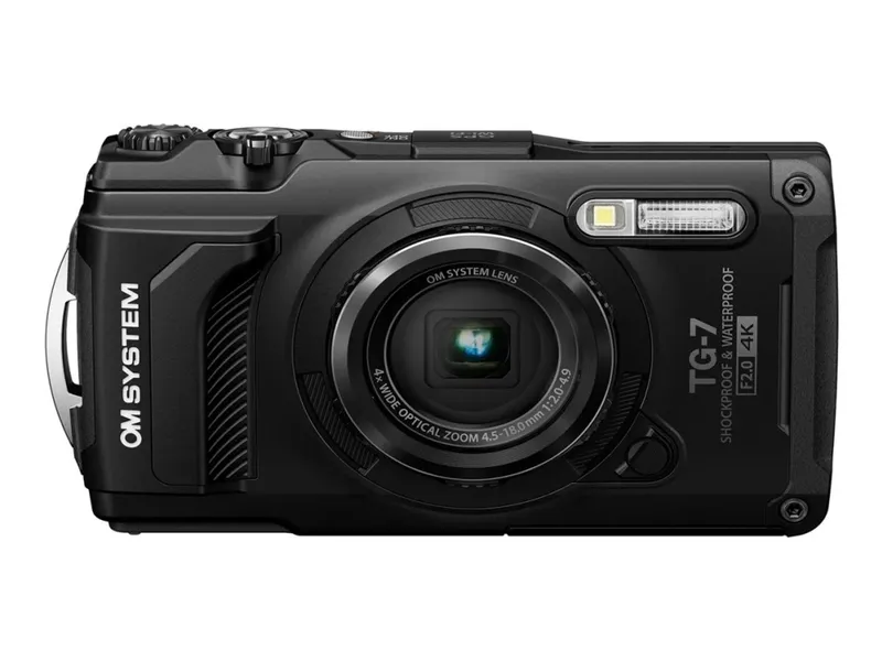 Olympus Tough TG-7 – Digitalkamera – kompakt – 12.0 MP – 4 K / 30 fps – 4x optisk zoom – Wireless LAN, Bluetooth – undervatten upp till 15 m – svart