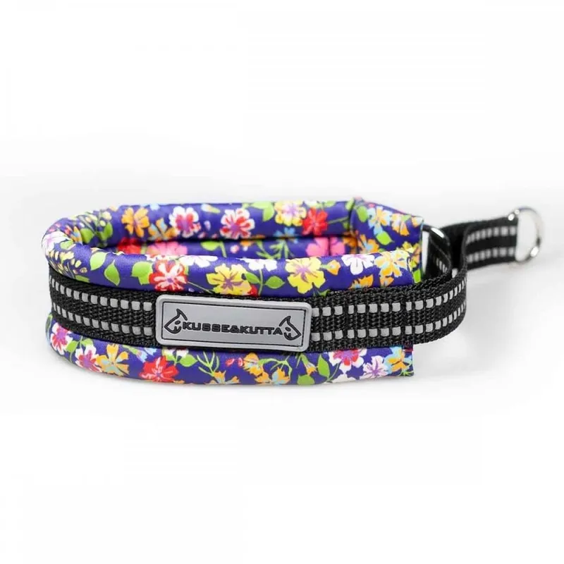 Kusse&Kutta Hundhalsband Lycra Blommor