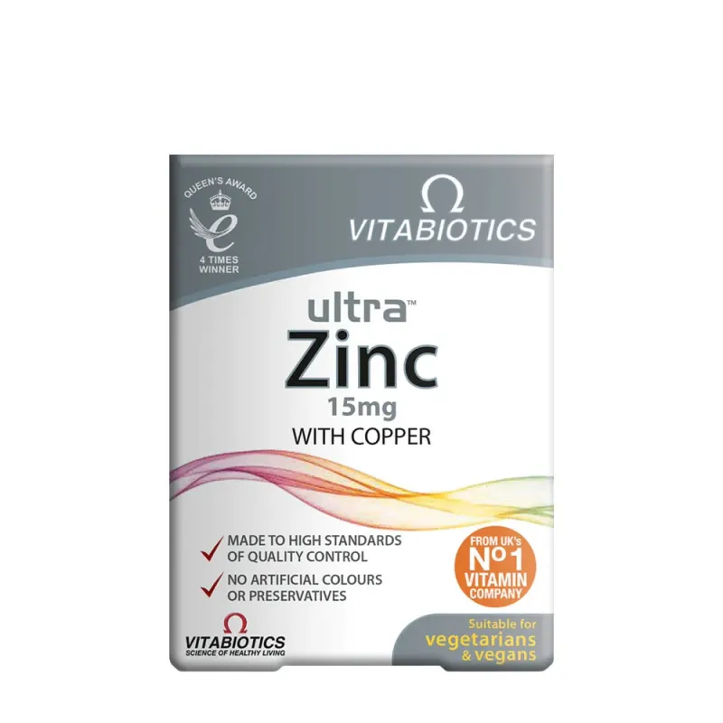 Vitabiotics - Ultra Zinc, 15 mg, 60 tabletter