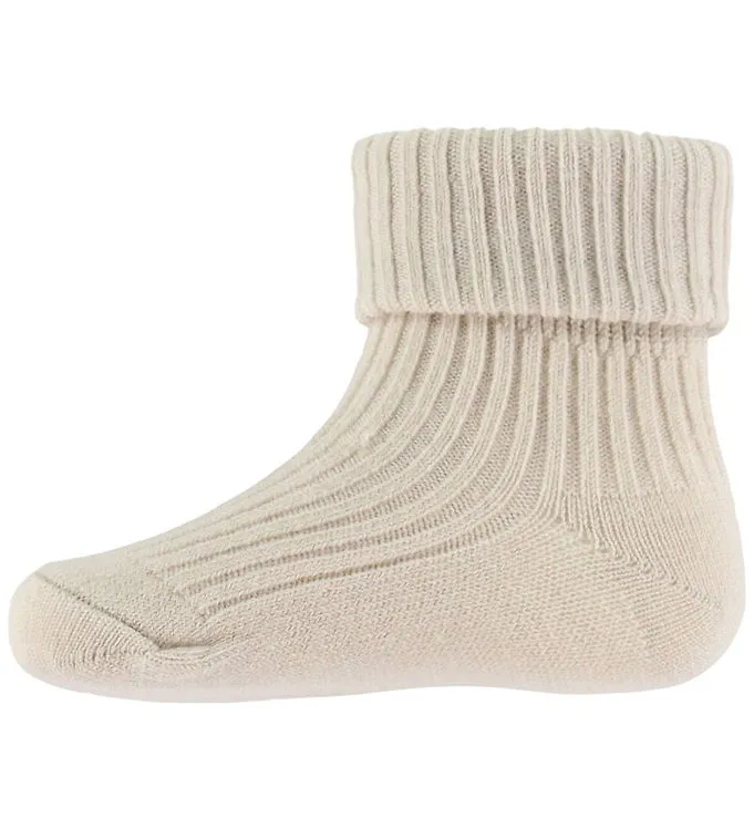 Wheat Strumpor – Ull – Rib – Ziggy – Offwhite