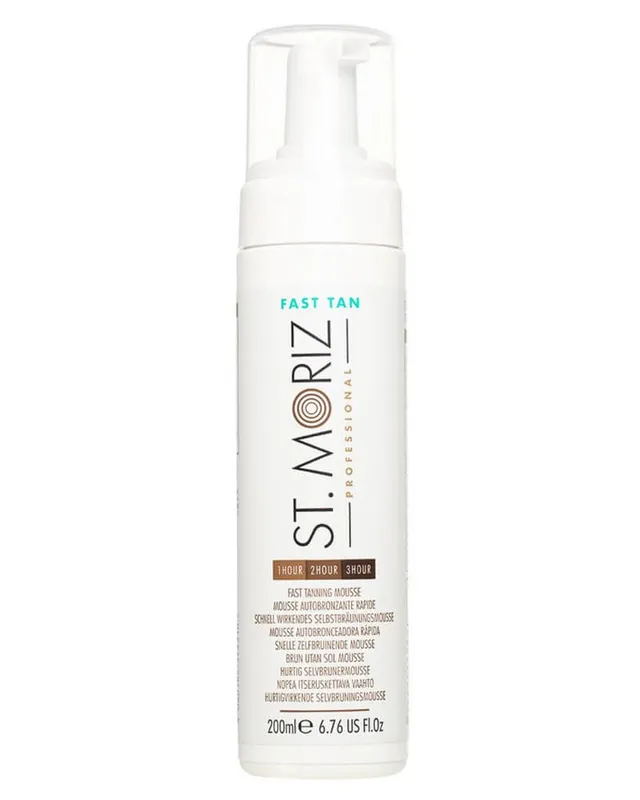 St Moriz Selftanning Mousse Fast 200ml Professional Self Tanning Foam For Quick Tan On Body And Face