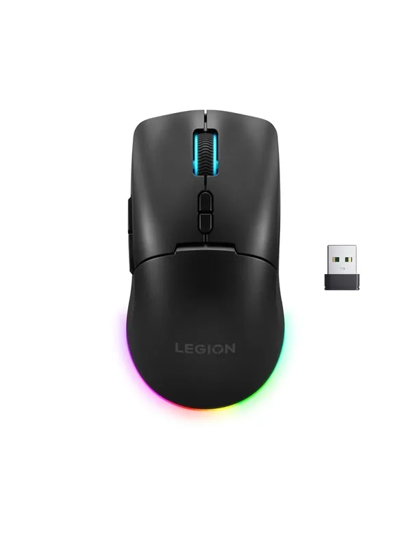 Lenovo Legion M220 Wireless RGB Gaming Mouse (Eclipse Black) - 7 knappar - Svart