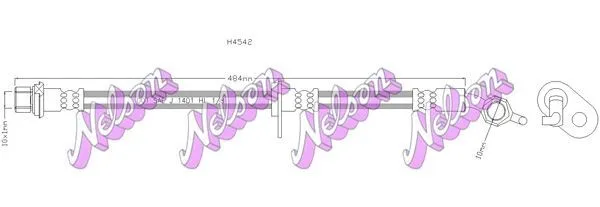 Bromsslang KAWE H4542