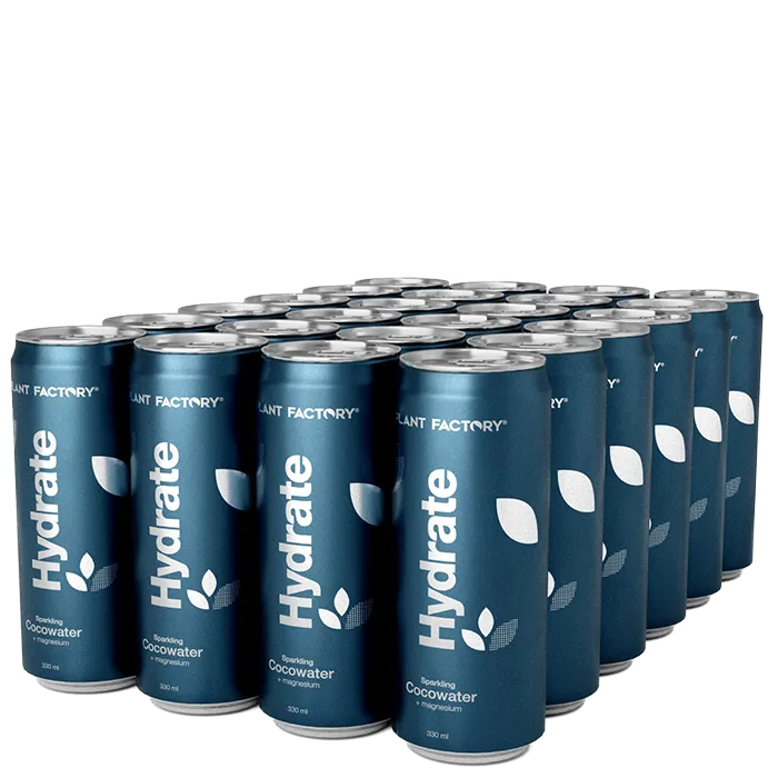 24 x Hydrate Kolsyrat Kokosvatten Flak 330 ml - Ginger