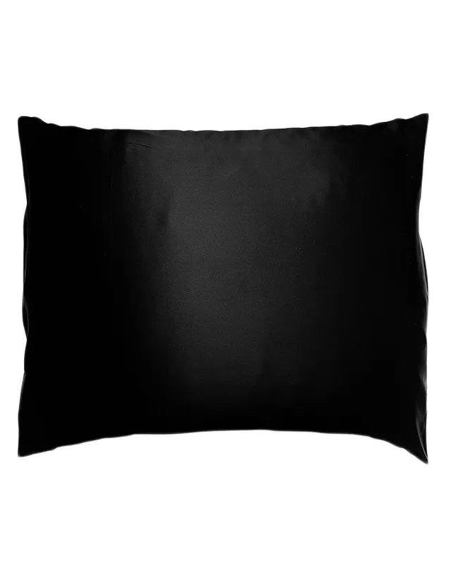 Soft Cloud Mulberry Silk Pillowcase Black 60×63 cm. (U)