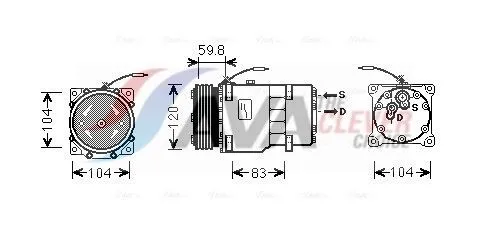 AC-kompressor AVA COOLING SYSTEMS RTAK402
