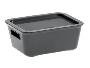 Plastlåda CEP Bella plast 1,18L grå
