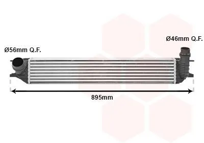 Intercooler VAN WEZEL 43004462