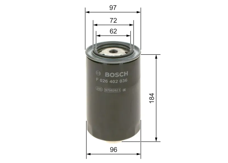 Bränslefilter BOSCH F 026 402 036