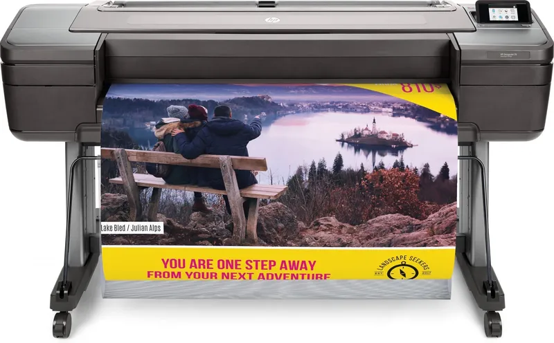 HP DesignJet Z6 PostScript – 44 storformatsskrivare – färg – bläckstråle – Rulle (111,8 cm) – 2 400 x 1 200 dpi – upp till 1.1 min/sida (mono)/ upp till 1.1 min/sida (färg) – kapacitet: 1 rulle – Gigabit LAN, USB-värd – kniv
