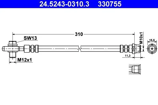 Bromsslang ATE 24.5243-0310.3