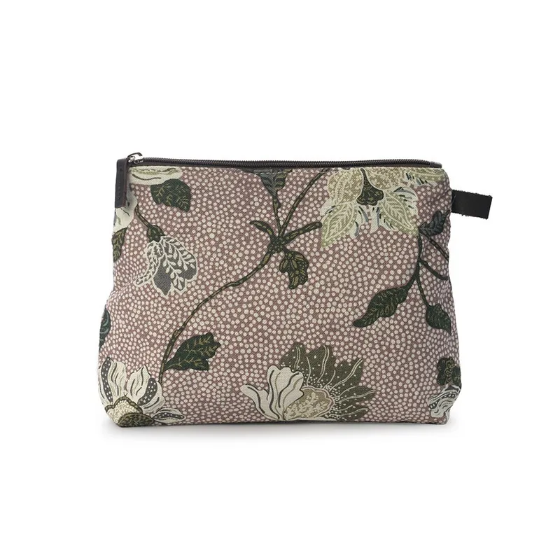 Ceannis Cosmetic Medium Flower Linen Dusty Pink 23x19x6 cm – 1 pcs