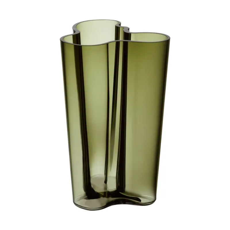 IIttala - Aalto vas 251 mm mossgrön Design Alvar Aalto