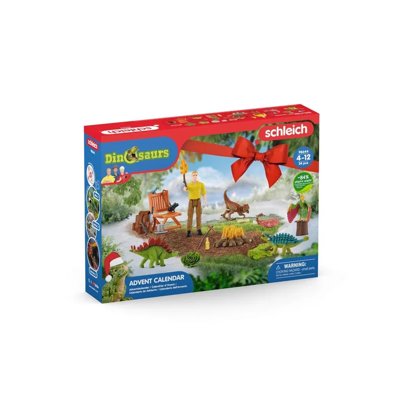 Dinosaurieadventskalender med 24 samlarfigurer