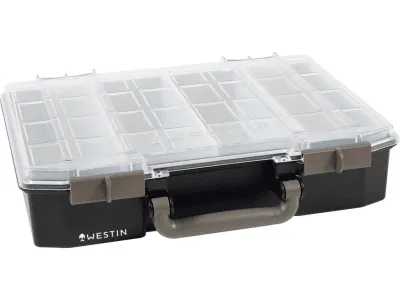 Westin W6 Betesbox - 79x337x278mm - Inkl.4 Insatser - Black/Clear