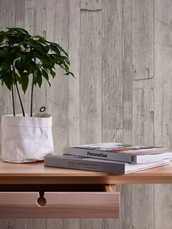 Living Walls Best of Wood´n Stone III T9311 Tapet Grå