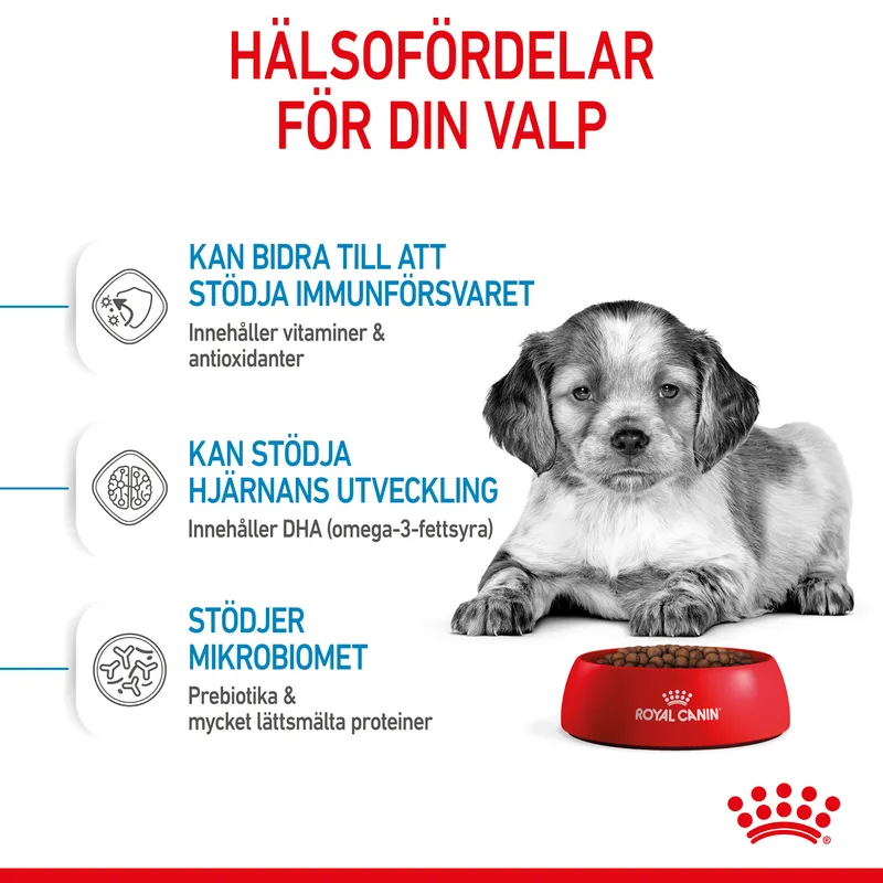 Royal Canin MEDIUM Puppy Torrfoder för hundvalp 15 kg