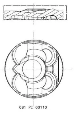 Kolv Mahle 081 Pi 00110 002