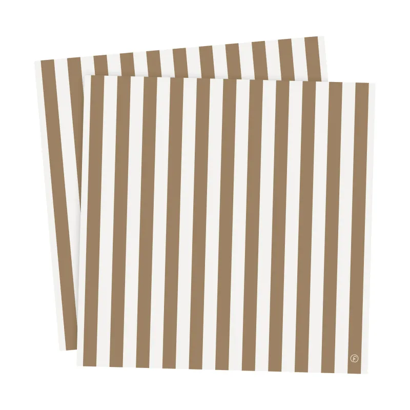 ERNST Ernst servett randig 33×33 cm 20-pack Kola-vit