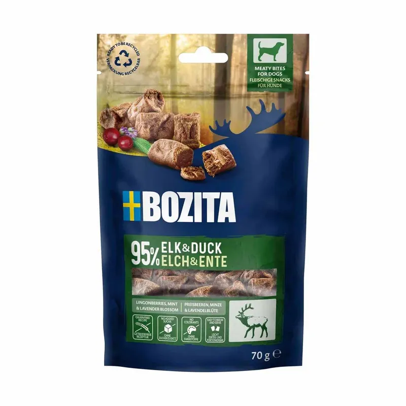 Snacks Meaty Bites Elk & Duck Hundgodis 70g