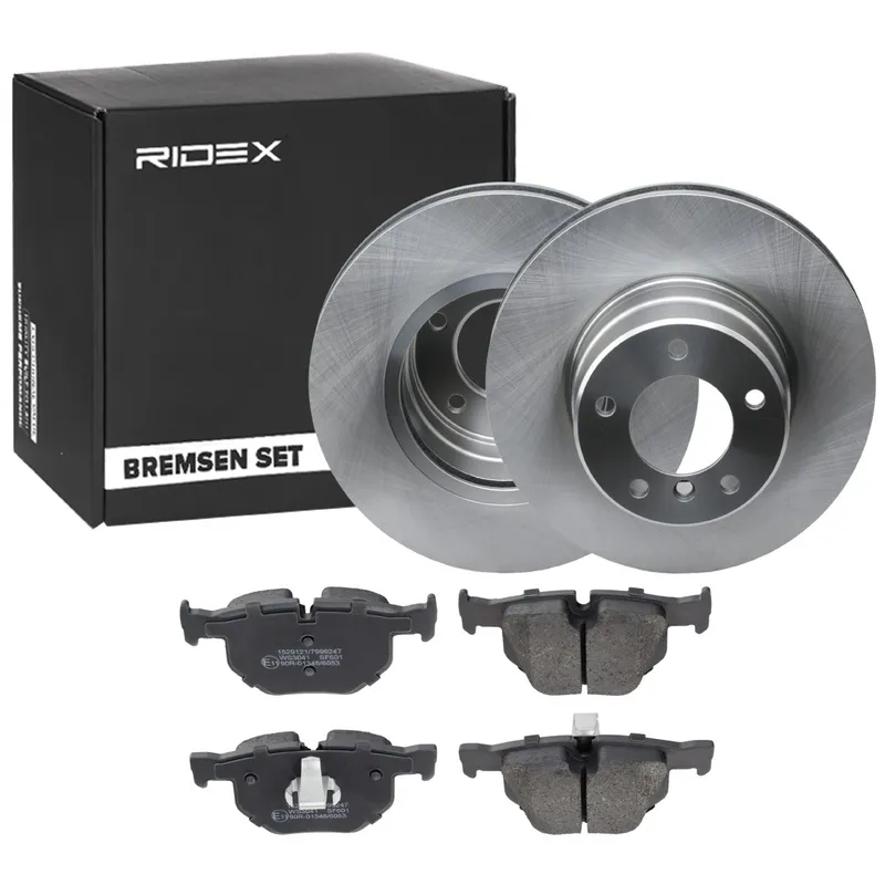 Bromssats, skivbroms RIDEX 3405B1488