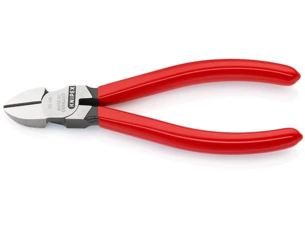 Knipex 70 01 140, Avbitartång, Kromvanadinstål, Plast, Röd, 140 mm, 126 g