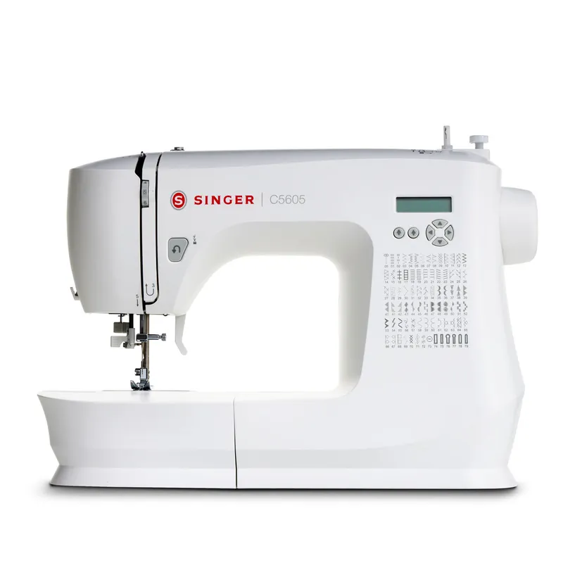 Singer C5605 - Symaskin - datoriserad - 80 stygn - 6 enstegsknapphål - LCD bildskärm