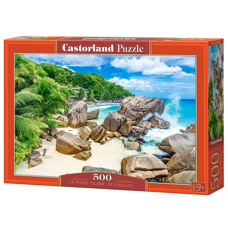 Castorland Pussel – Ön La Digue i Seychellerna 500 bitar