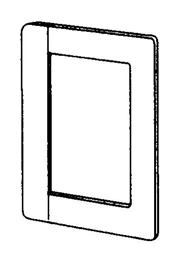 Schneider Electric 5590760 Väggram 142 x 8 mm, vit