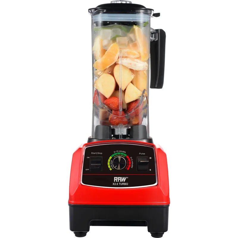 RAW Blender X 2,5 Turbo 2.5HP 2.2L 1800W (Röd)