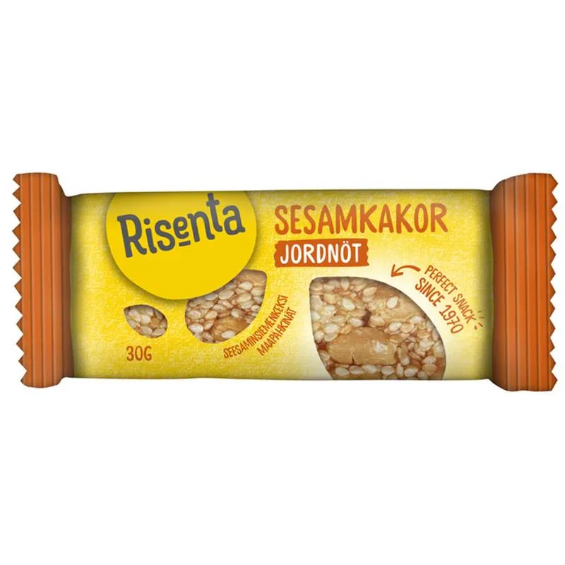 Risenta Sesamkaka Jordnöt 30 g