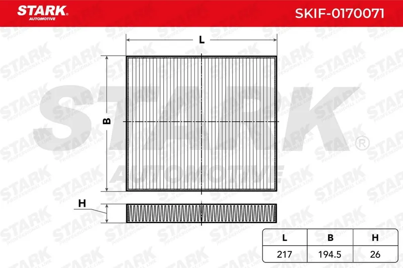 Kupéfilter STARK SKIF-0170071