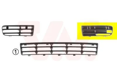 Ventilationsgaller, stötfångare VAN WEZEL 5888591