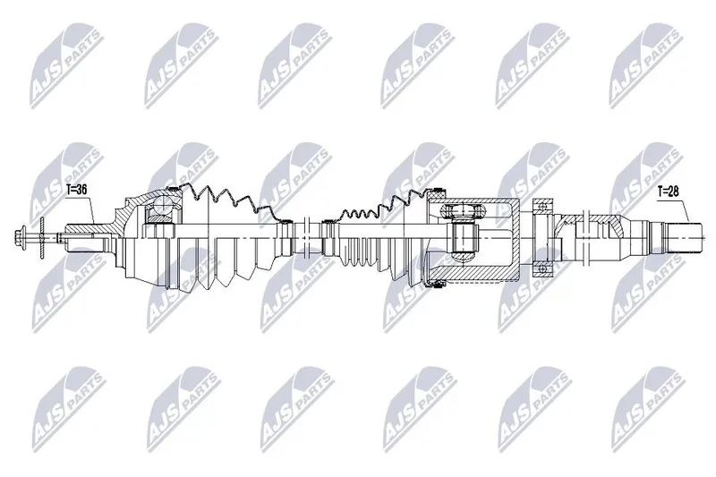 Drivaxel NTY NPW-VV-163