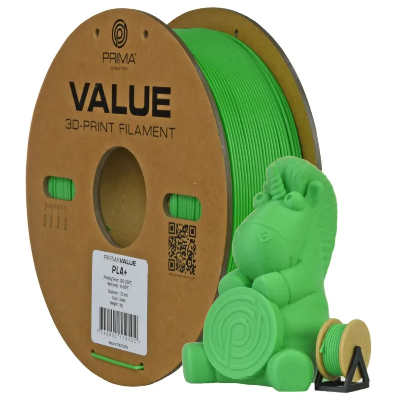PrimaValue PLA+ – 2,85mm – 1kg – Grön