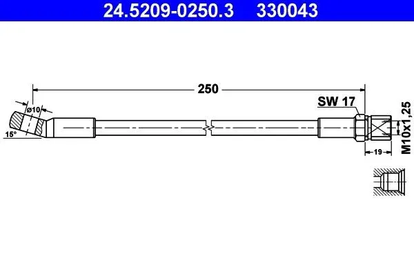 Bromsslang ATE 24.5209-0250.3