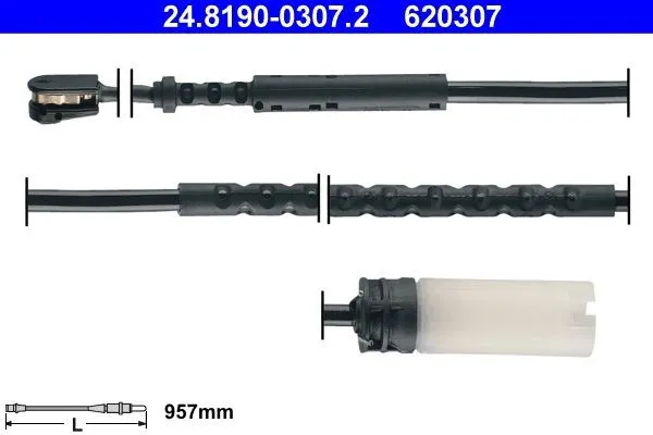 Slitagevarnare bromsbelägg ATE 24.8190-0307.2