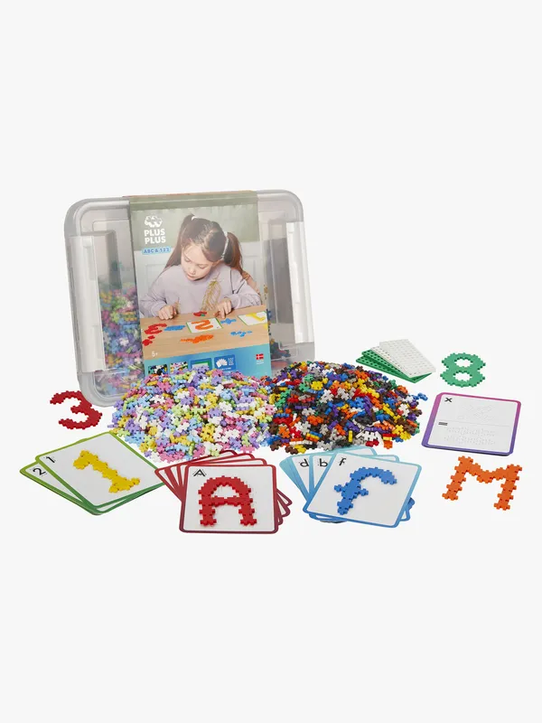 Plus-Plus ABC & 123 Förvaringslåda 2000 Bitar