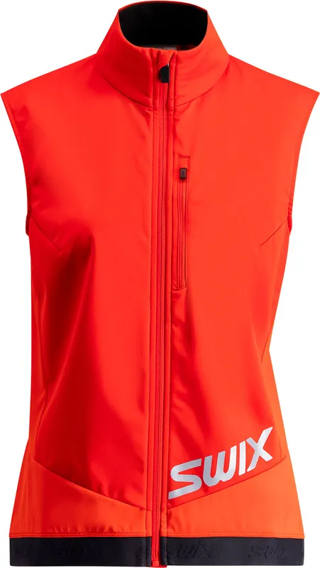 Swix Quantum Windstopper Vest W Dam Röd S | Väst