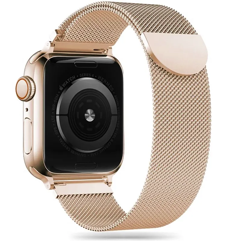 Tech-Protect MilaneseBand Strap for Apple Watch 4 / 5 / 6 / 7 / 8 / 9 / SE / Ultra 1 / 2 (42 / 44 / 45 / 49 mm) - Gold