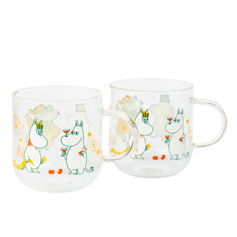 Moomin Arabia Mumin glasmugg Kärleksgåva, 30 cl, 2-pack