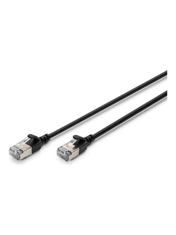 DIGITUS patch cable - 5 m - black - Svart - 5m (#8216)