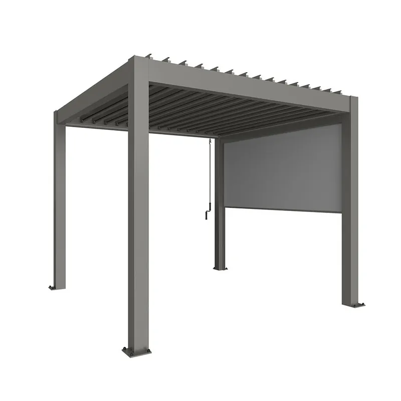 Biohort, Solskydd till pergola 3 m metallic quartz grey