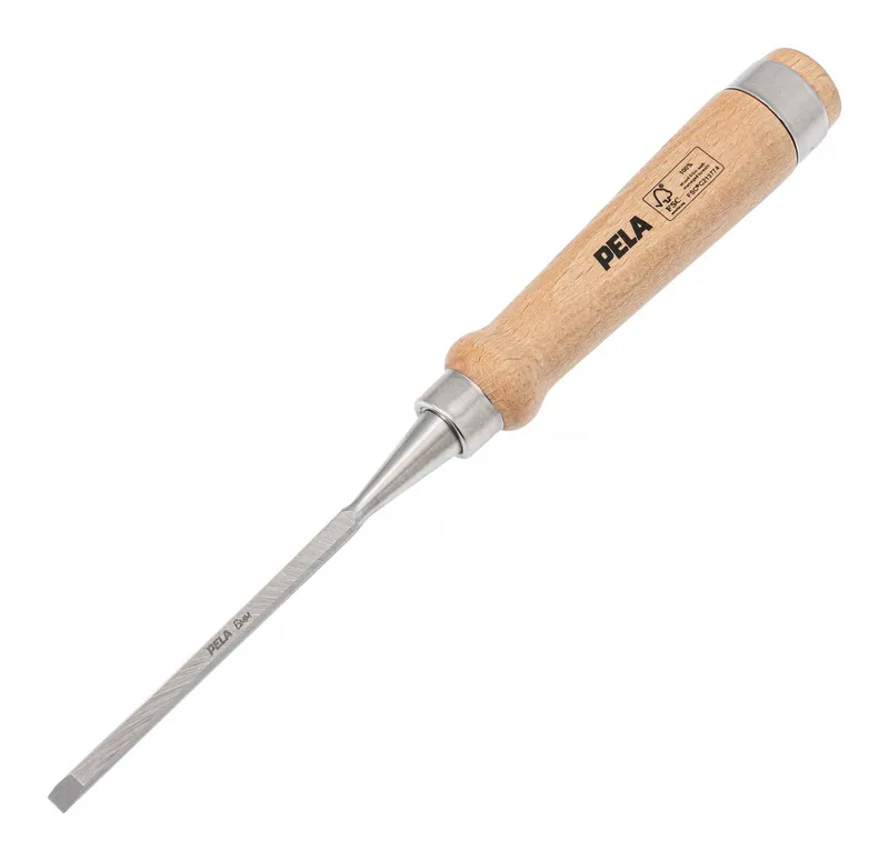 PELA 548286 Stämjärn med trähandtag 6 mm