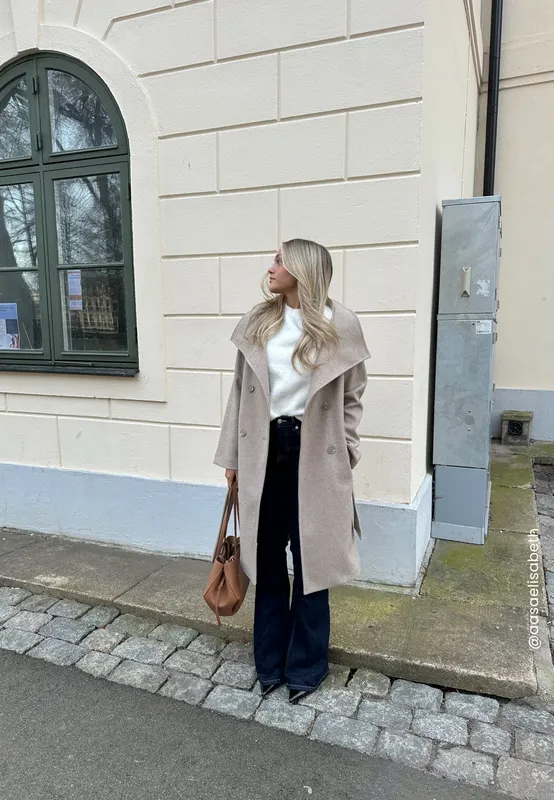 High Neck Midi Coat (#5125)
