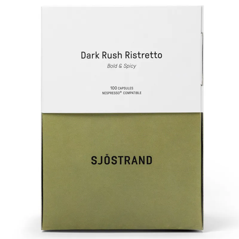 Sjöstrand coffee Dark Rush Ristretto kaffekapslar 100 pack