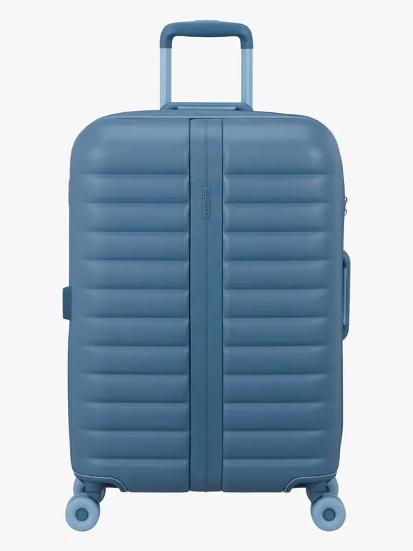 American Tourister Neovibe Spinner Resväska 66-74L, Steel Blue