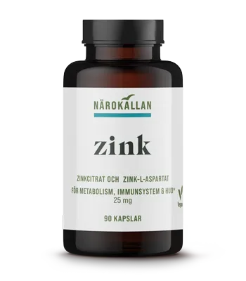 Närokällan Zink 25 mg 90 kapslar