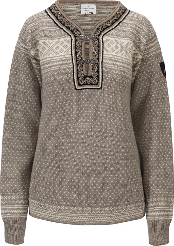Dale of Norway Unisex Setesdal Sweater Norweigan Wool Vanilla Sugar/Natural White