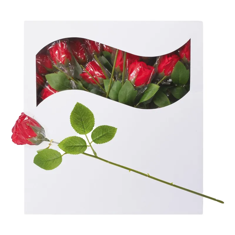 Röda Rosor i Plast – 36-pack
